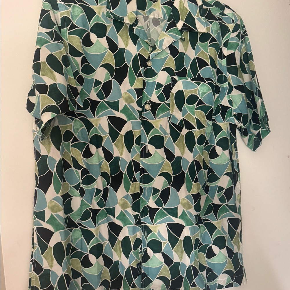 Todd Snyder Multicolor Geometric Button Down Shirt - image 1